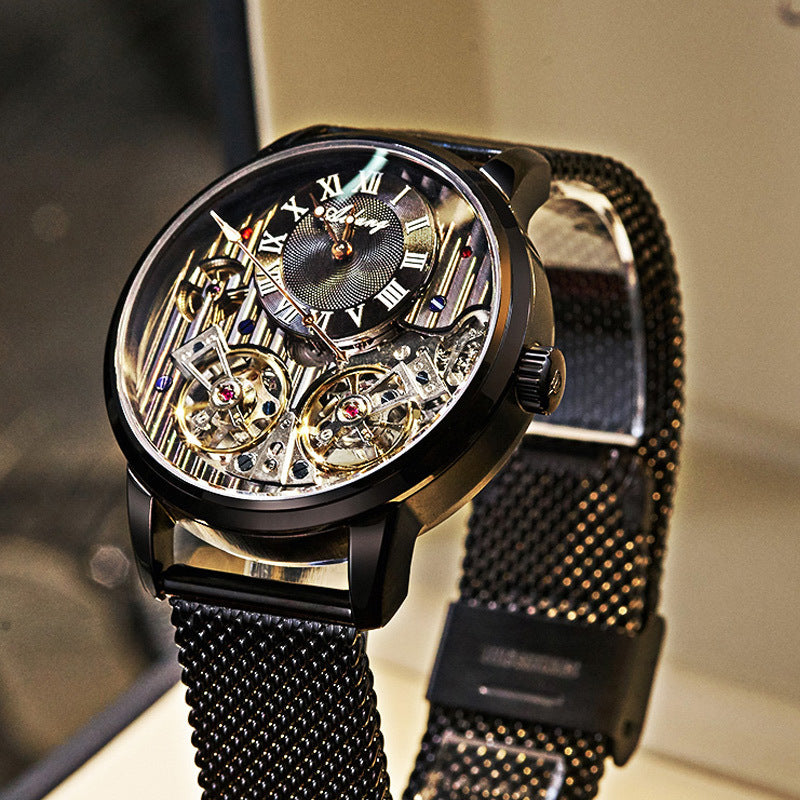 Elevate Your Style with the Double Tourbillon Automatic Mechanical Watch for Men